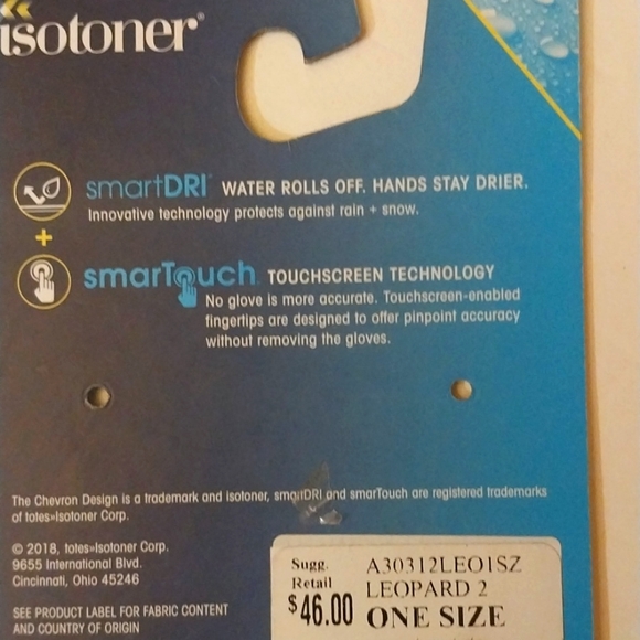 Leopard Gloves ISOTONER Tech Savy Stretch - Picture 7 of 8